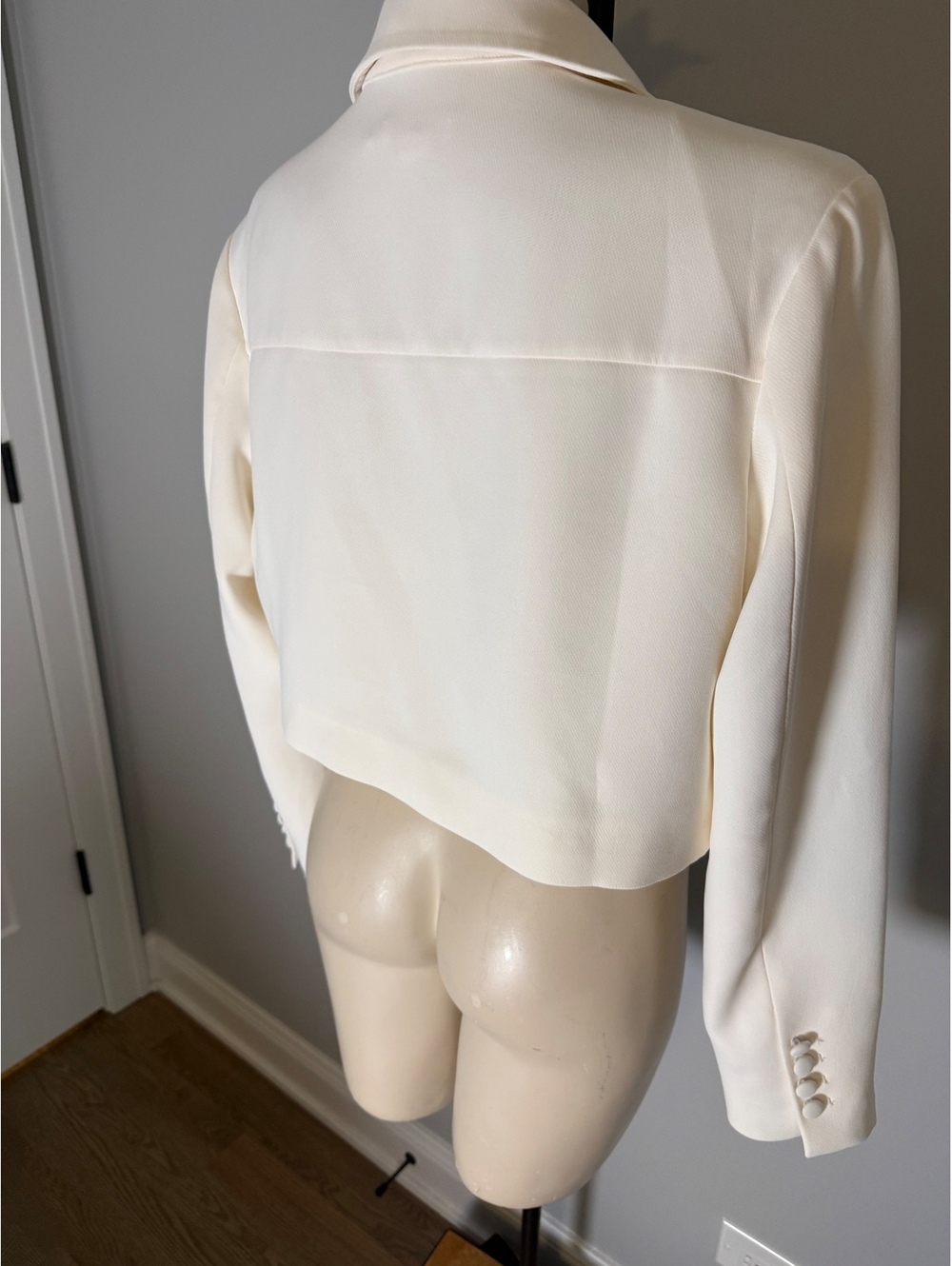 Good American Women's Cream Utility Jacket Size M‎ - Picture 7 of 12